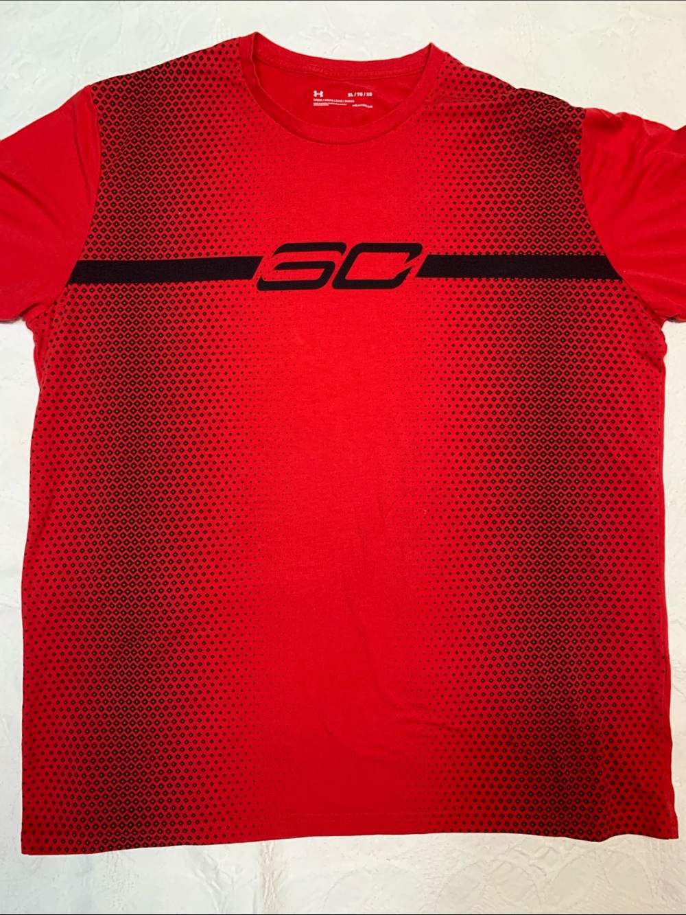 Under Armour Red and Black 'SC' Performance Tee